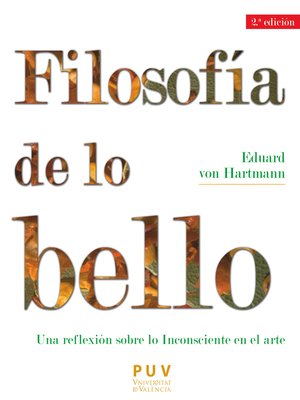 cover image of Filosofía de lo bello
